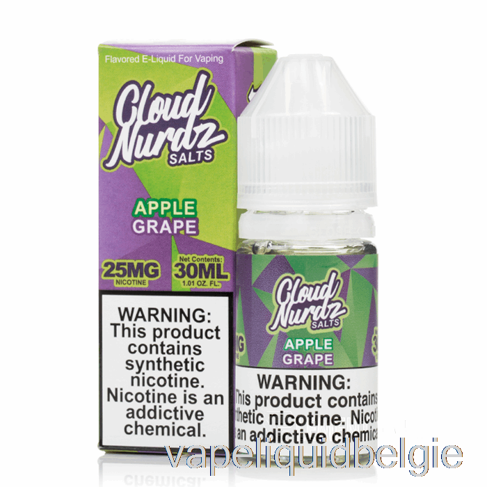 Vape Vloeibare Appeldruif - Wolk Nurdz-zouten - 30 Ml 25 Mg